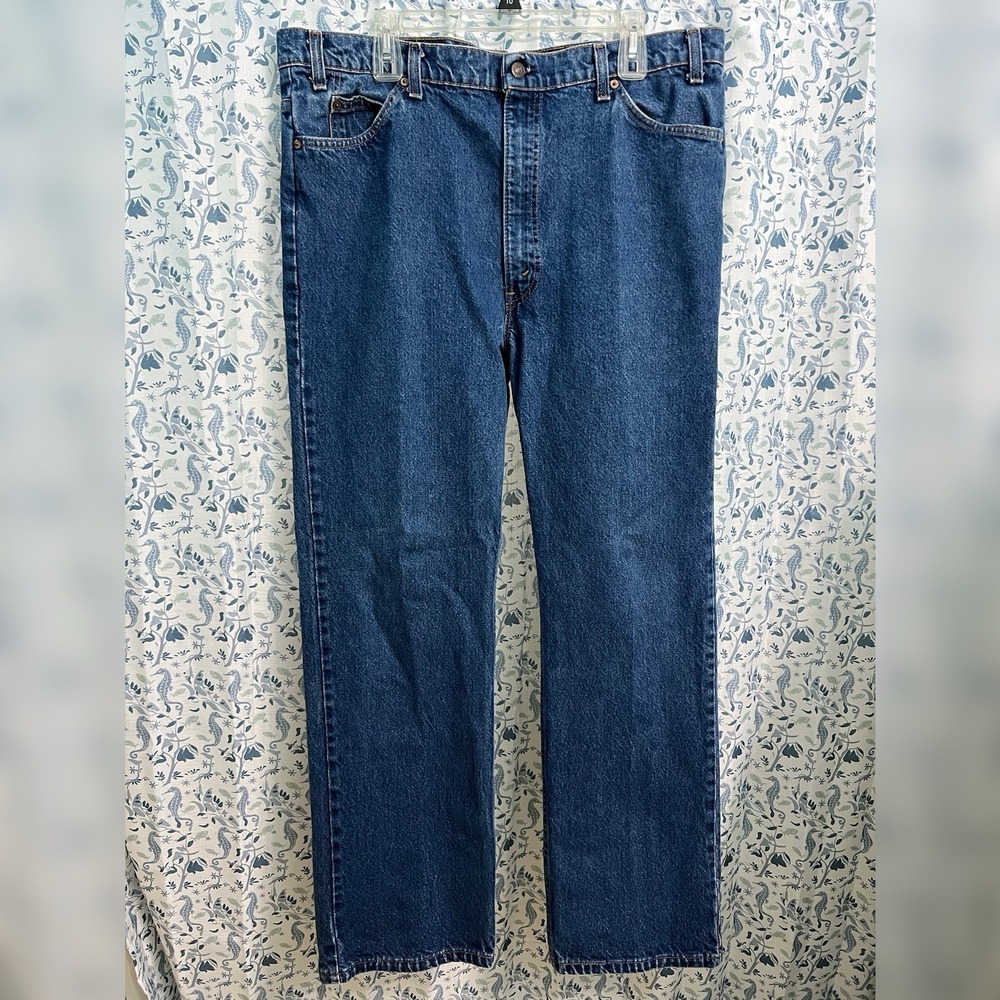 Vintage Levis 517 Jeans 38x31 Blue Orange Tab 80s Made USA